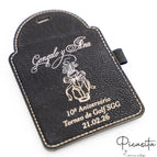 Retangular 3 T-shirts (125 x 80mm) / Preto - Ouro