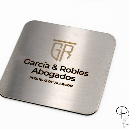 Posavasos de Acero Grabados