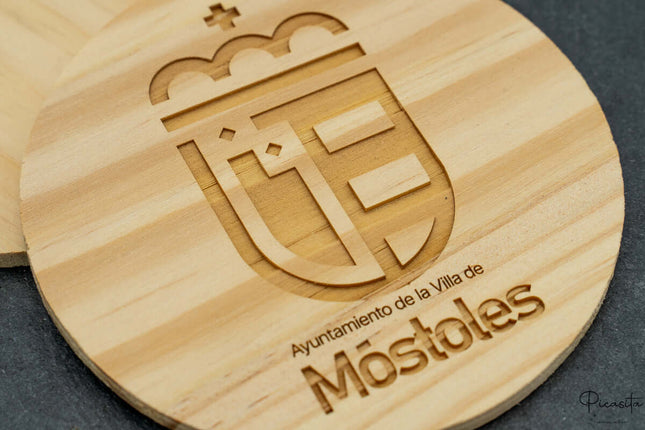 Posavasos de Madera Personalizado