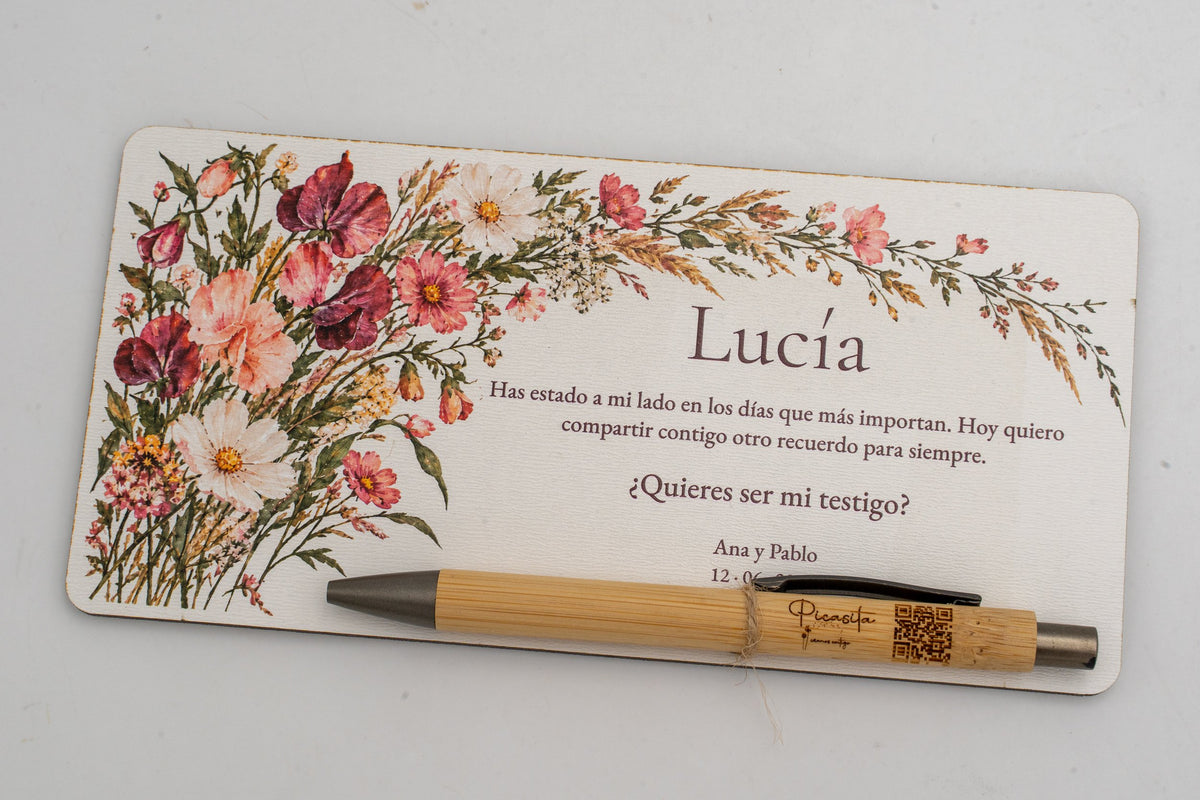 Queres ser a minha testemunha?