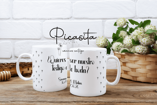 Caneca Queres Ser Meu Testemunha